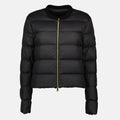 Cropped Down Jacket with Gold Zip