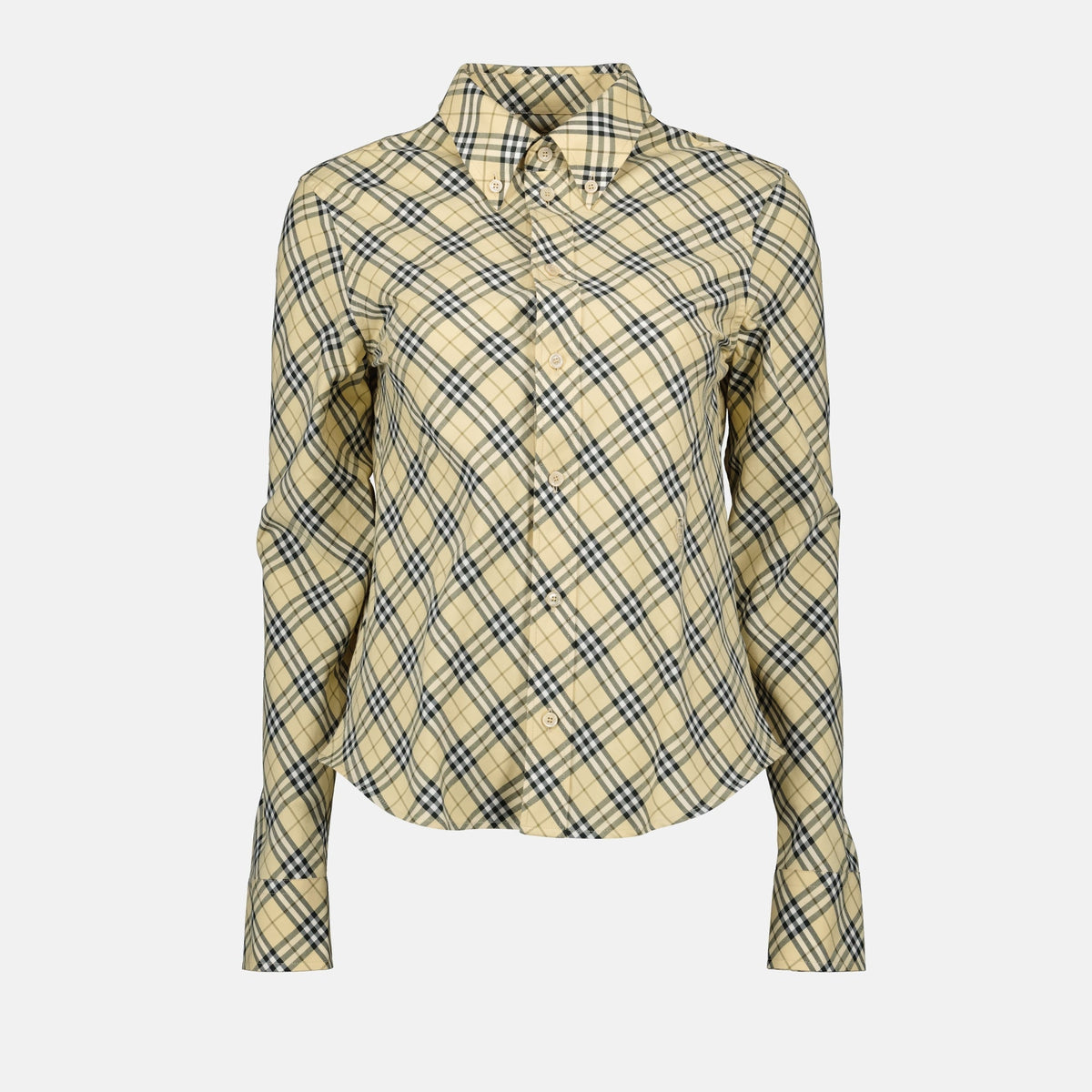 Vintage Check Cropped Shirt