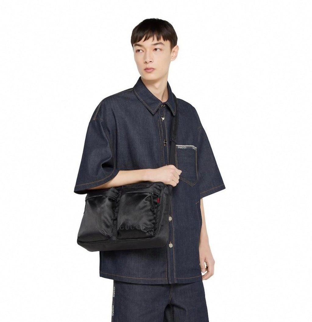 Black Crossbody Utility Bag