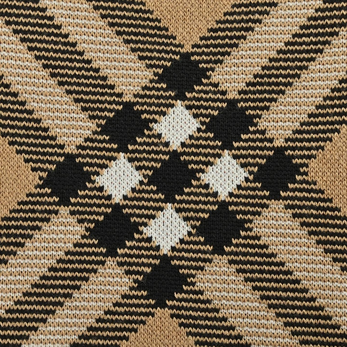 Check Argyle Intarsia Cashmere Blend Sweater