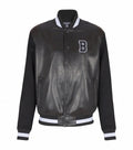 Leather & Wool Varsity Bomber Jacket