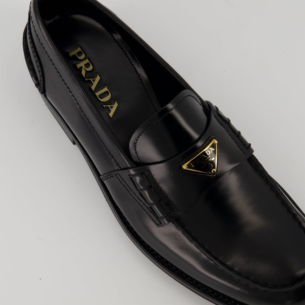 Brushed Leather Loafers
