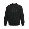 Embellished Crown Logo Crewneck Sweatshirt – Black
