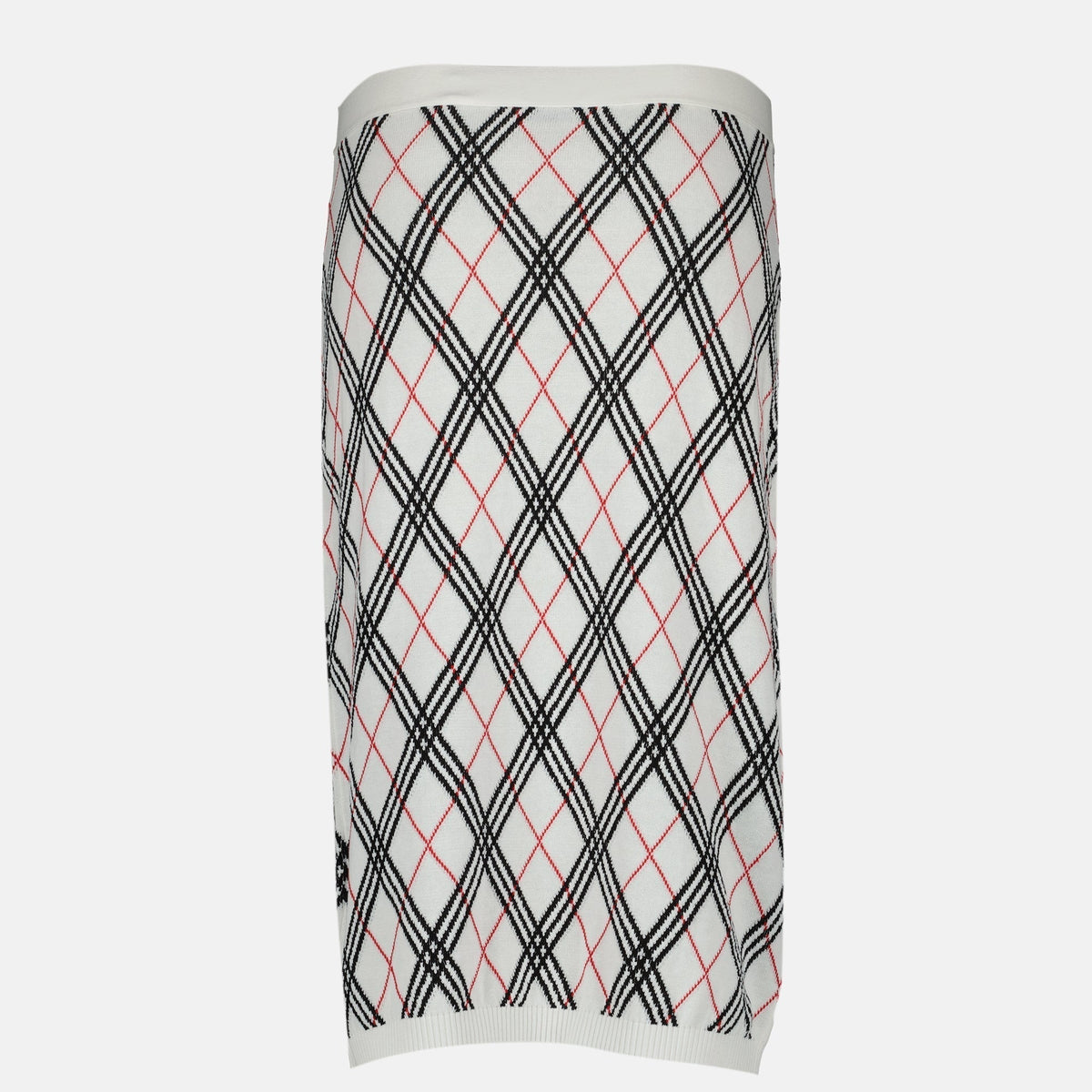 Midi Check Skirt