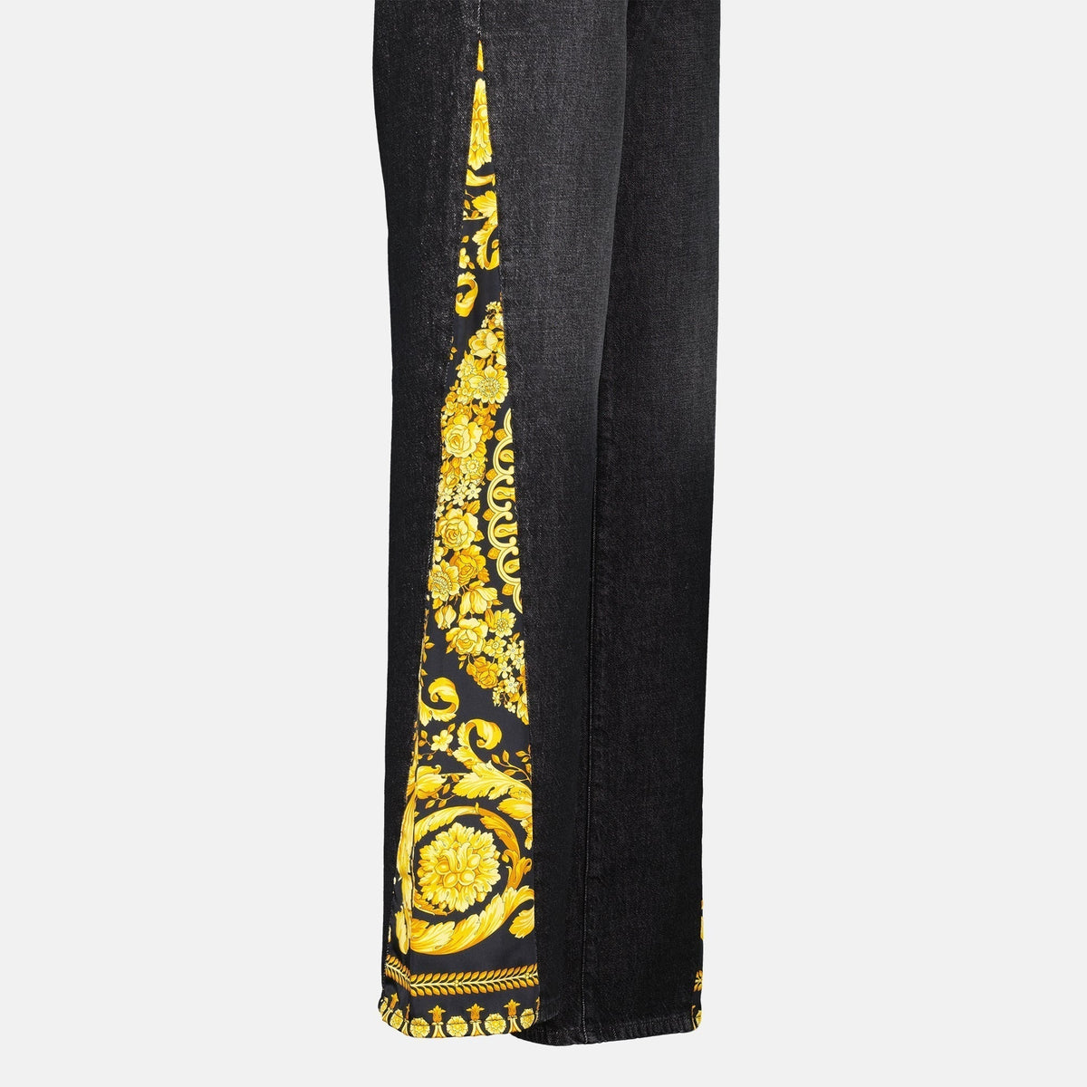 Baroque Panel Straight-Leg Jeans