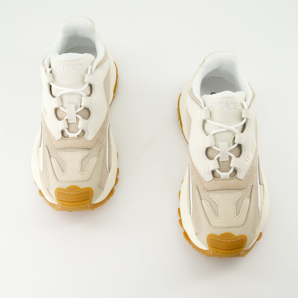 Beige Chunky Runner Sneakers