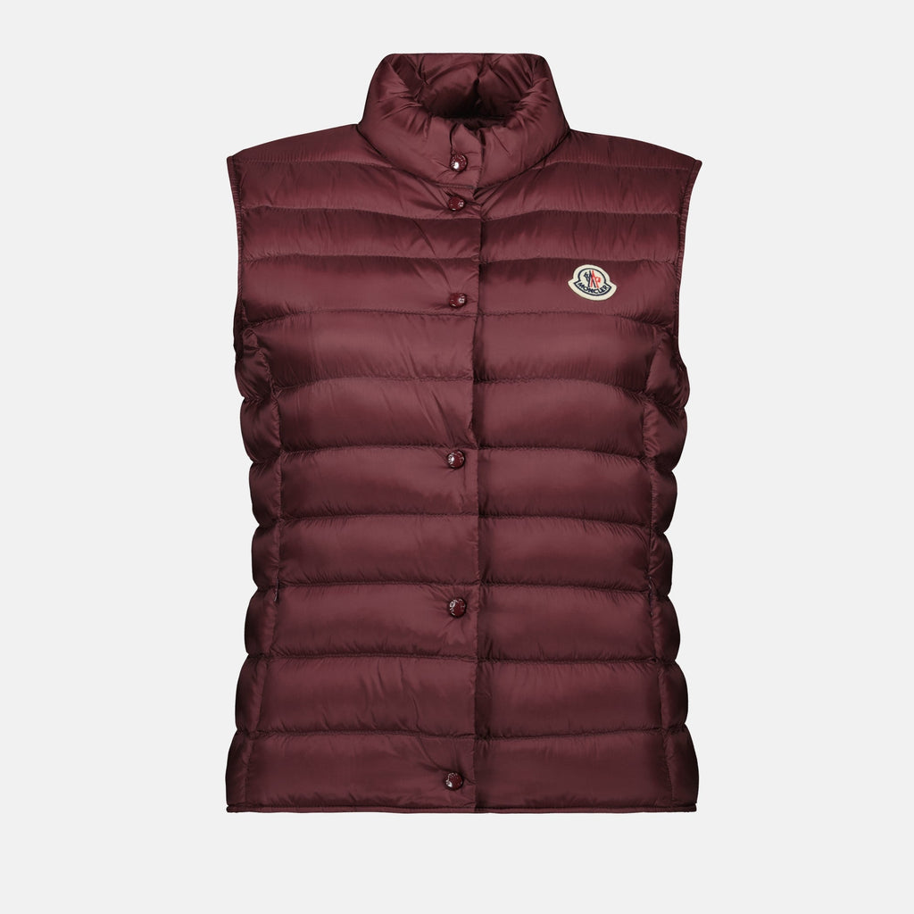 Burgundy Quilted Down Vest