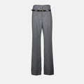Tailored Flared Wool Trousers