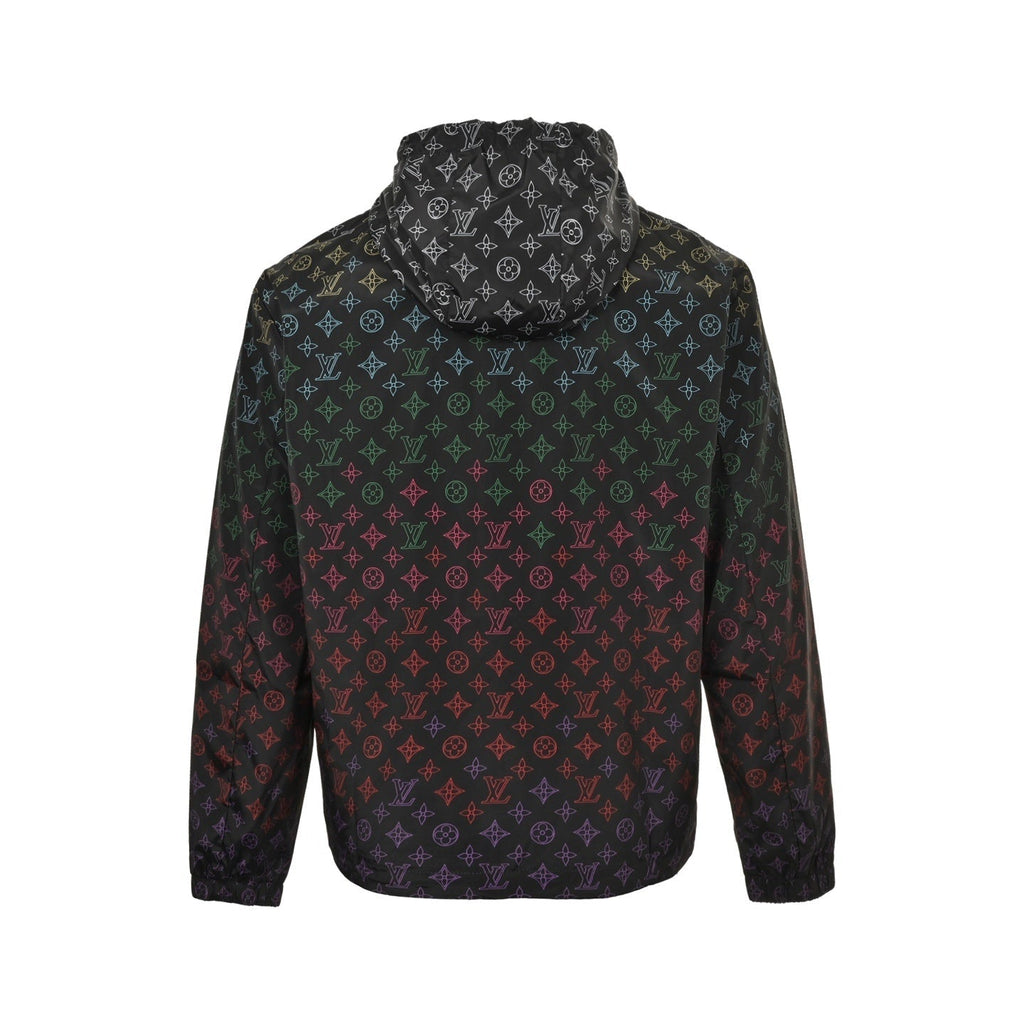 Gradient Monogram Hooded Windbreaker