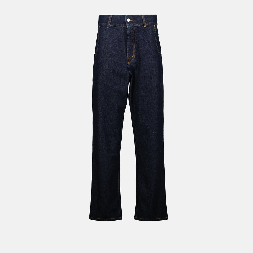 Straight-Leg Denim Jeans