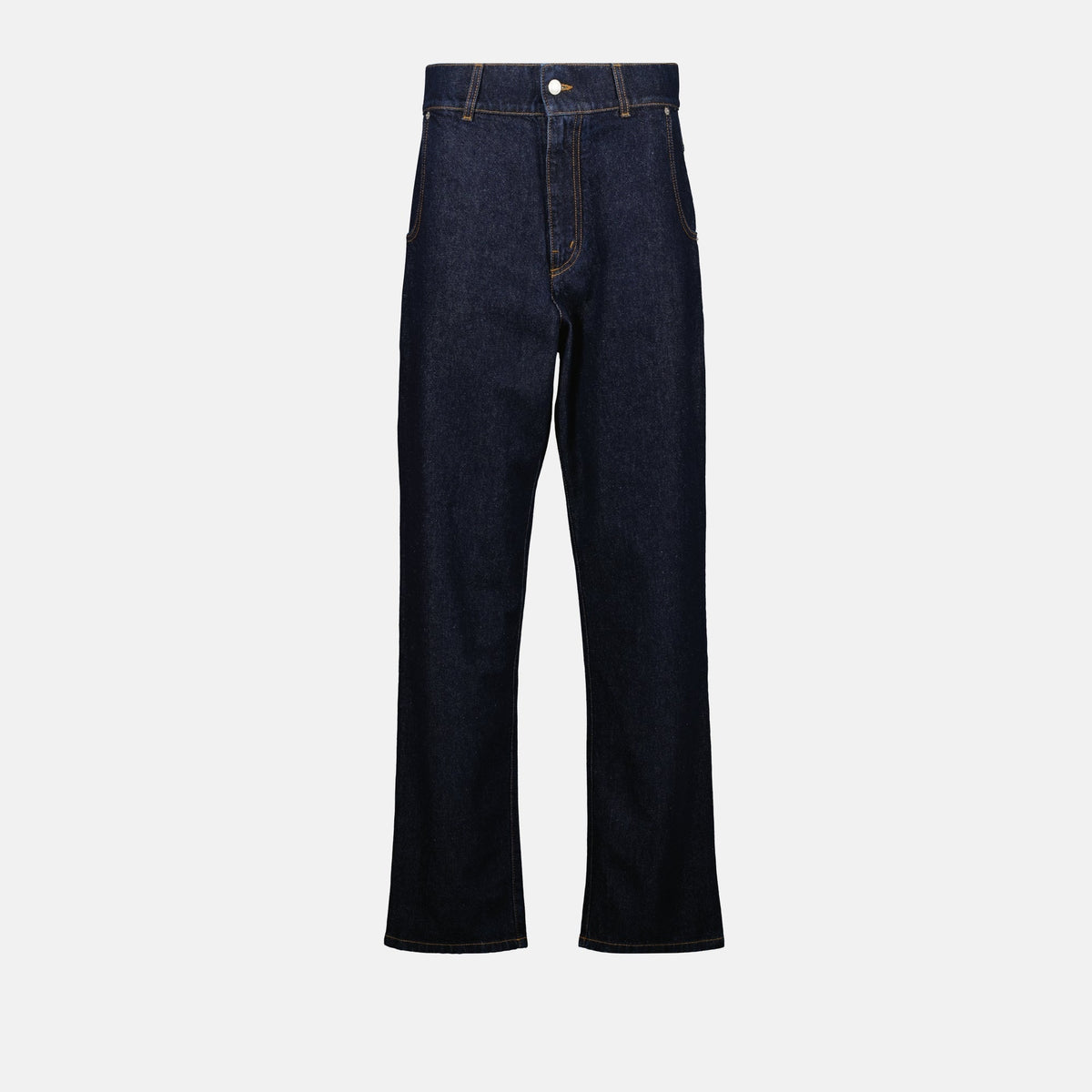 Straight-Leg Denim Jeans