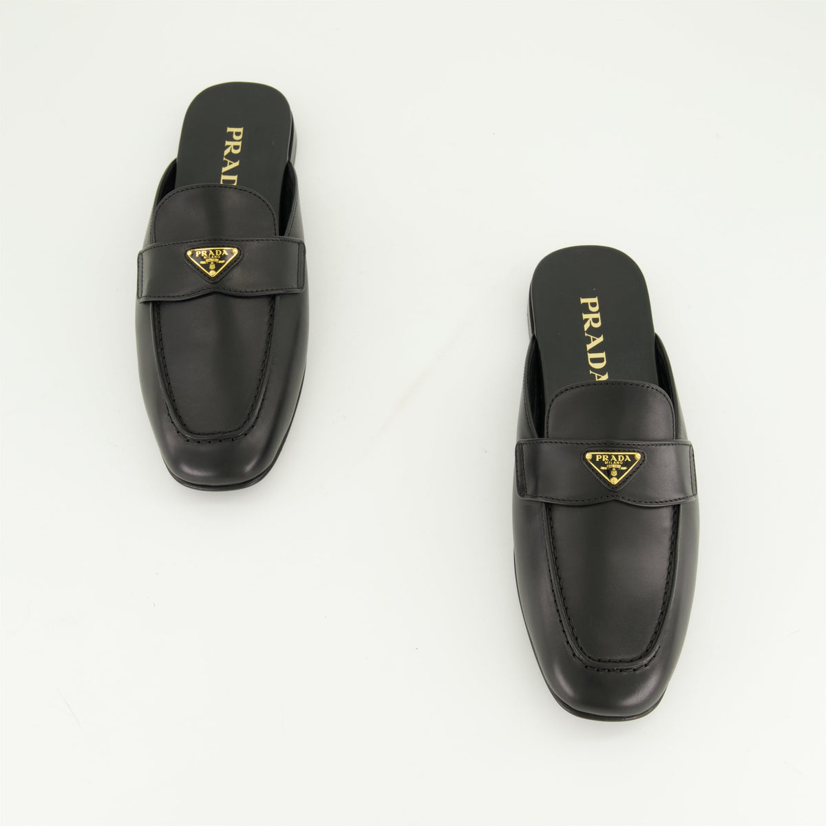 Leather Loafer Mules