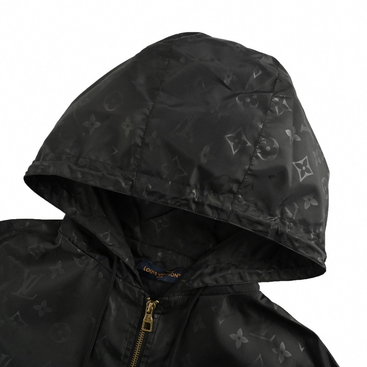 Monogram Hooded Windbreaker – Black Technical Edition