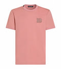 D&G Cotton Logo Patch T-Shirt - Pink