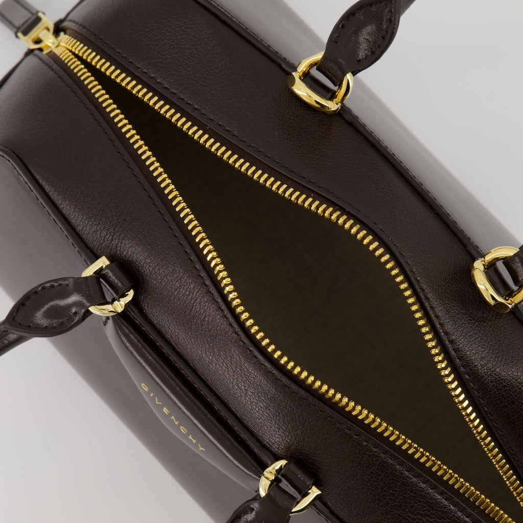 Mini Antigona Top Handle Bag – Dark Brown