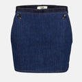 Bicolor Denim Shorts
