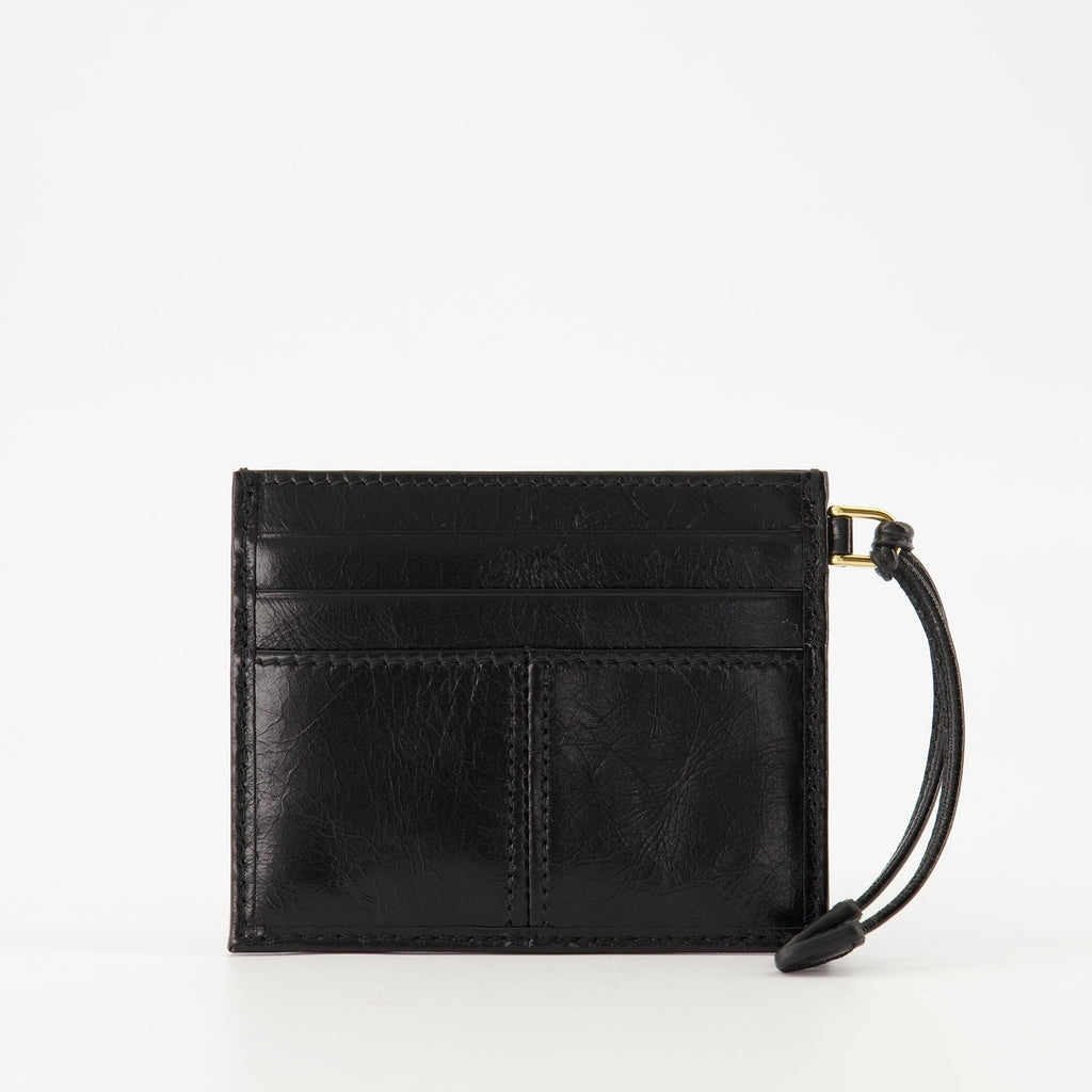 Leather Card Holder with Strap