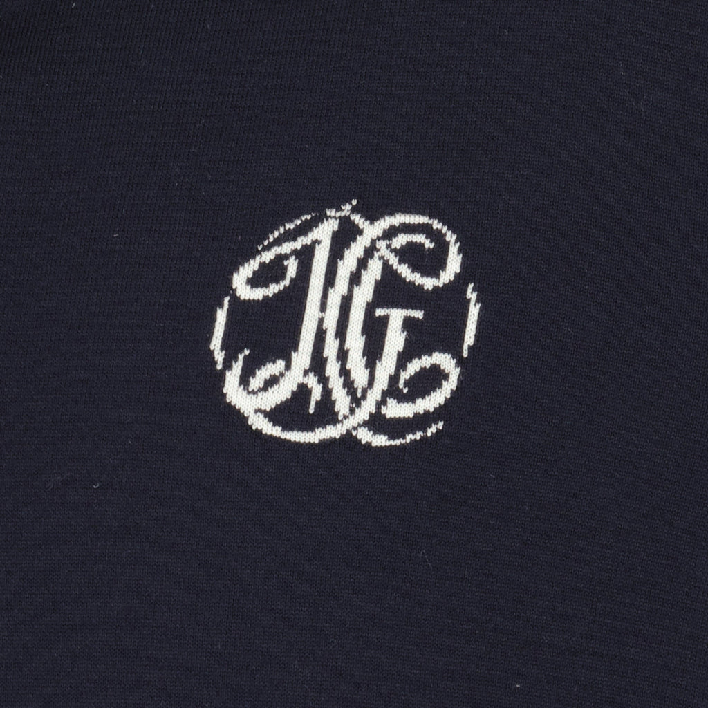 Givenchy Navy Polo Shirt with Embroidered Monogram Logo