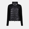 Quilted Knit-Sleeve Puffer Jacket