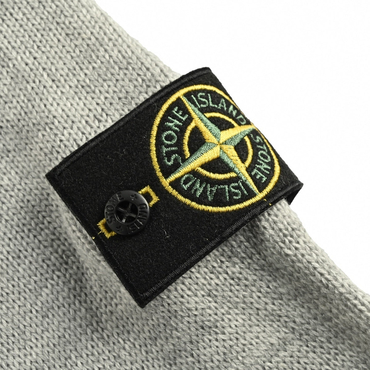 Buttoned Stand-Collar Knit Cardigan
