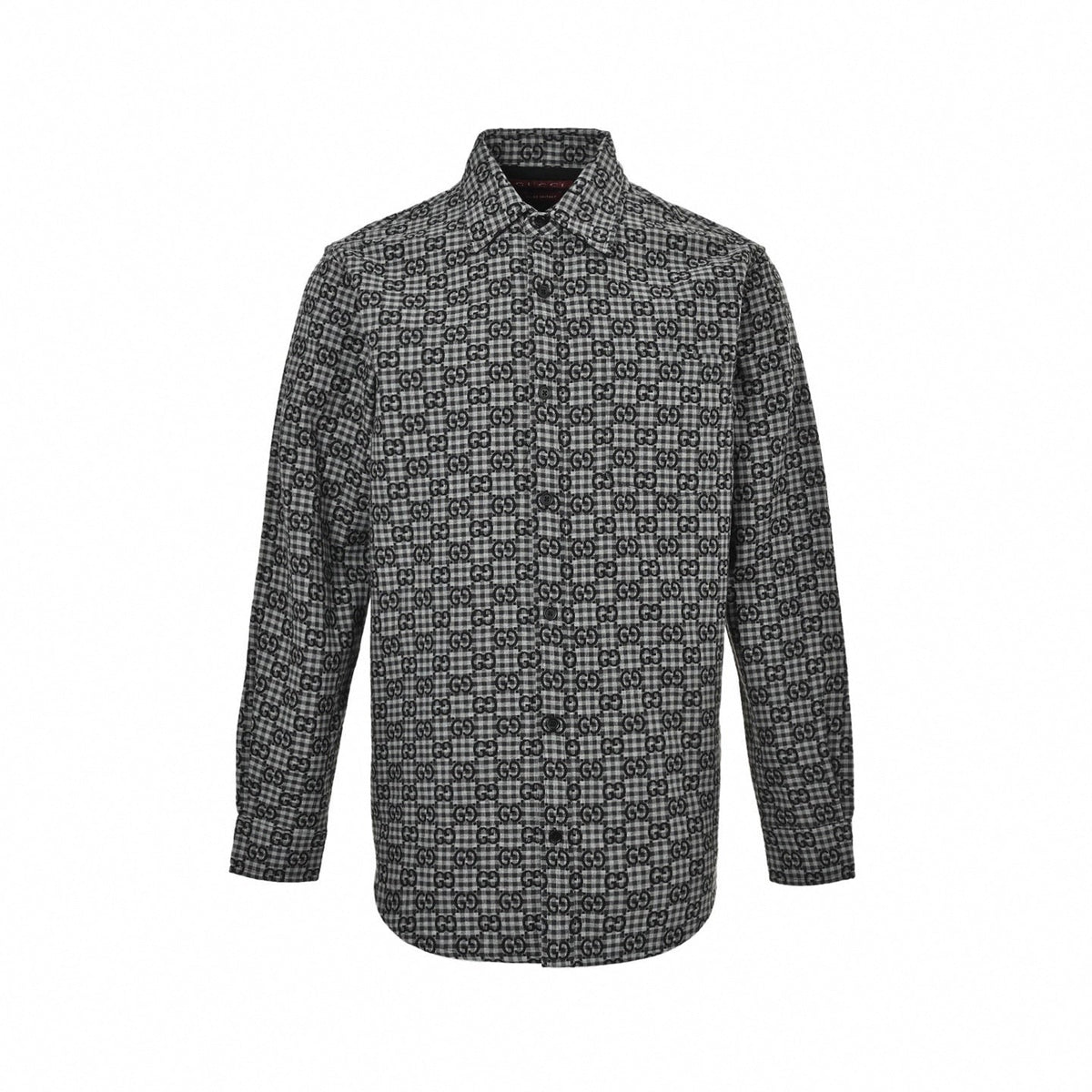GG Gingham Check Flannel Shirt