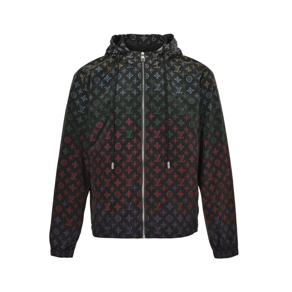 Gradient Monogram Hooded Windbreaker