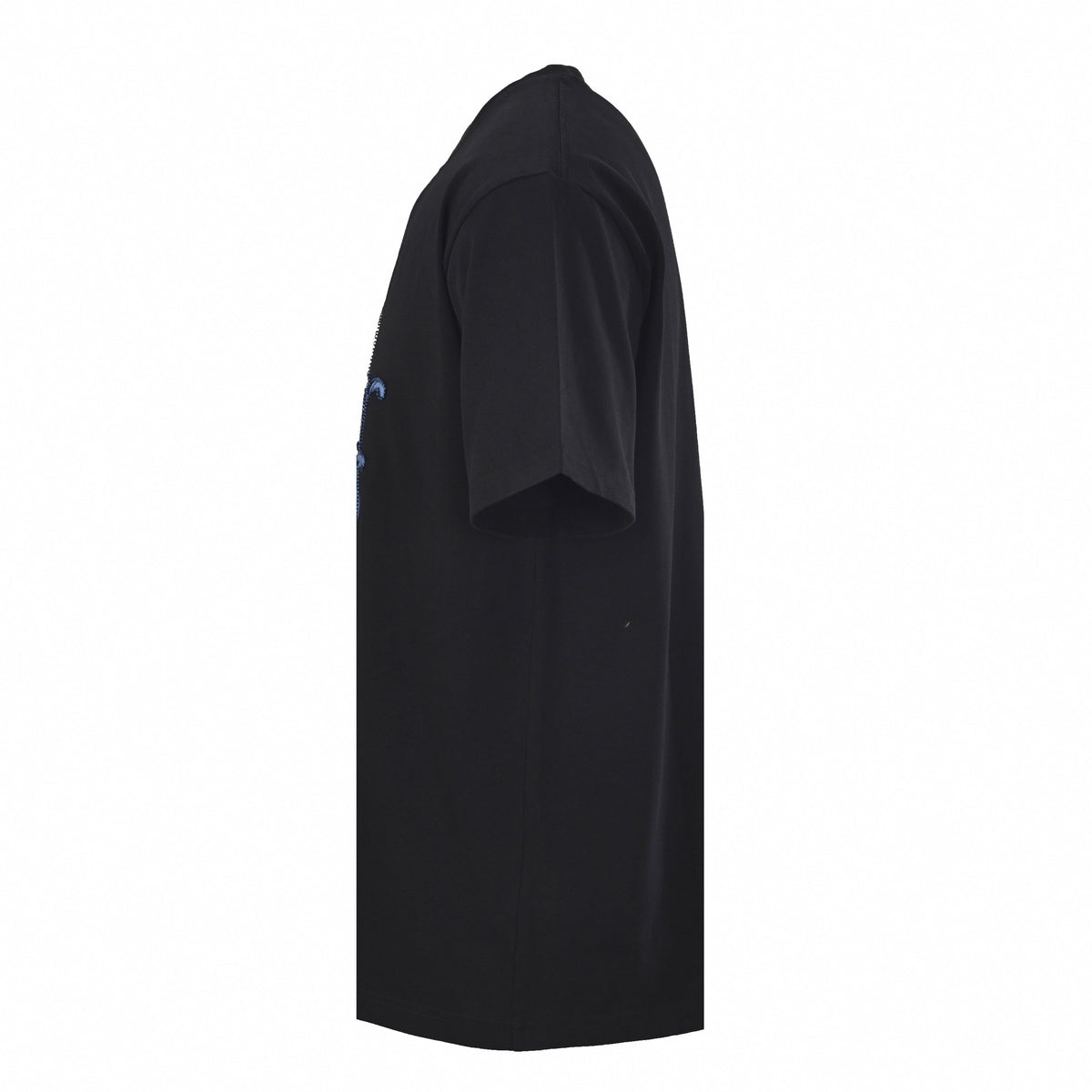 Black T-Shirt with Blue Logo