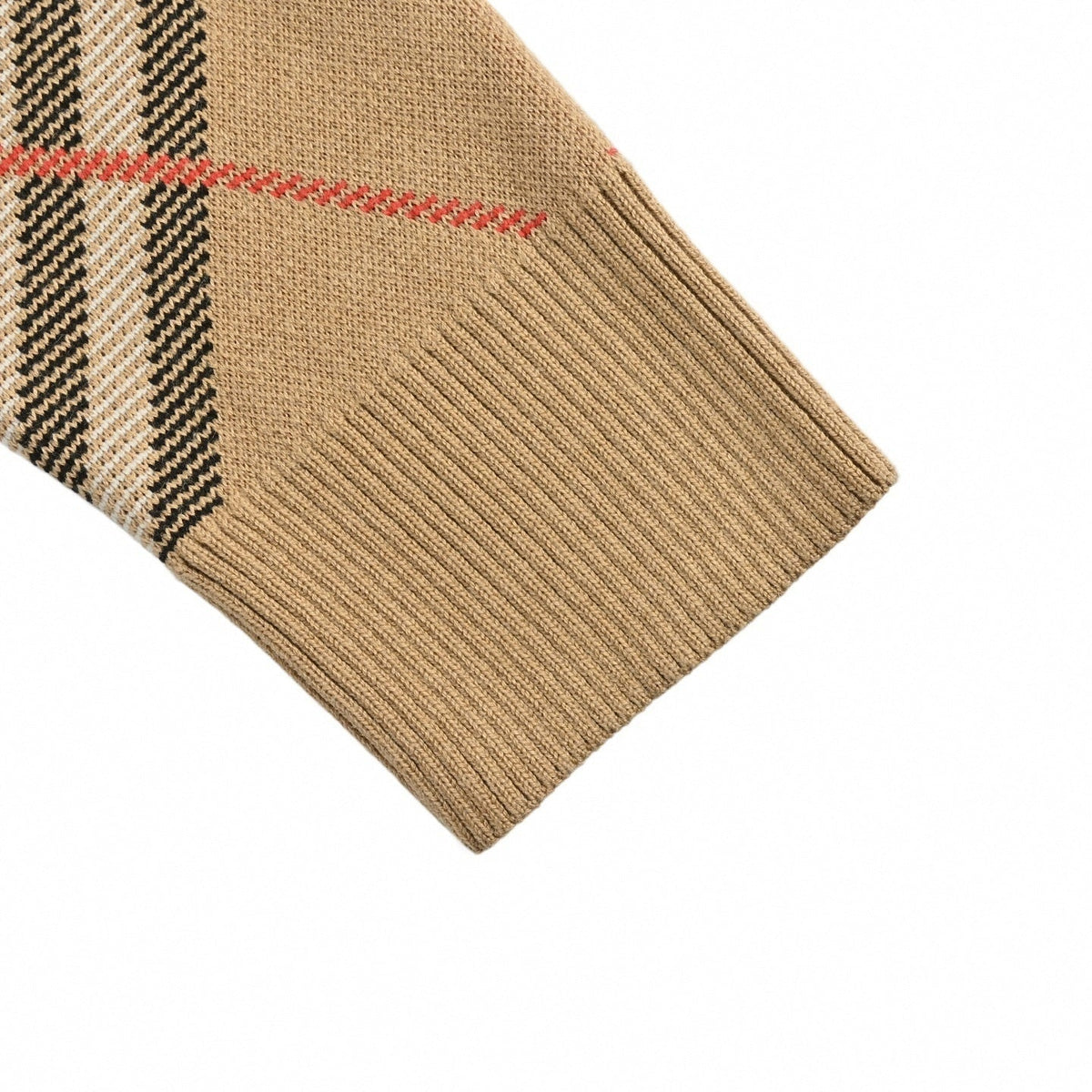 Check Argyle Intarsia Cashmere Blend Sweater