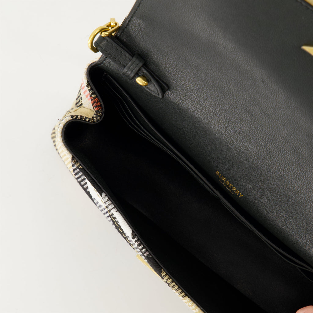 Check Chain Mini Wallet Bag