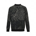 LV Pixelated Knit Crewneck Sweater – Black & Grey