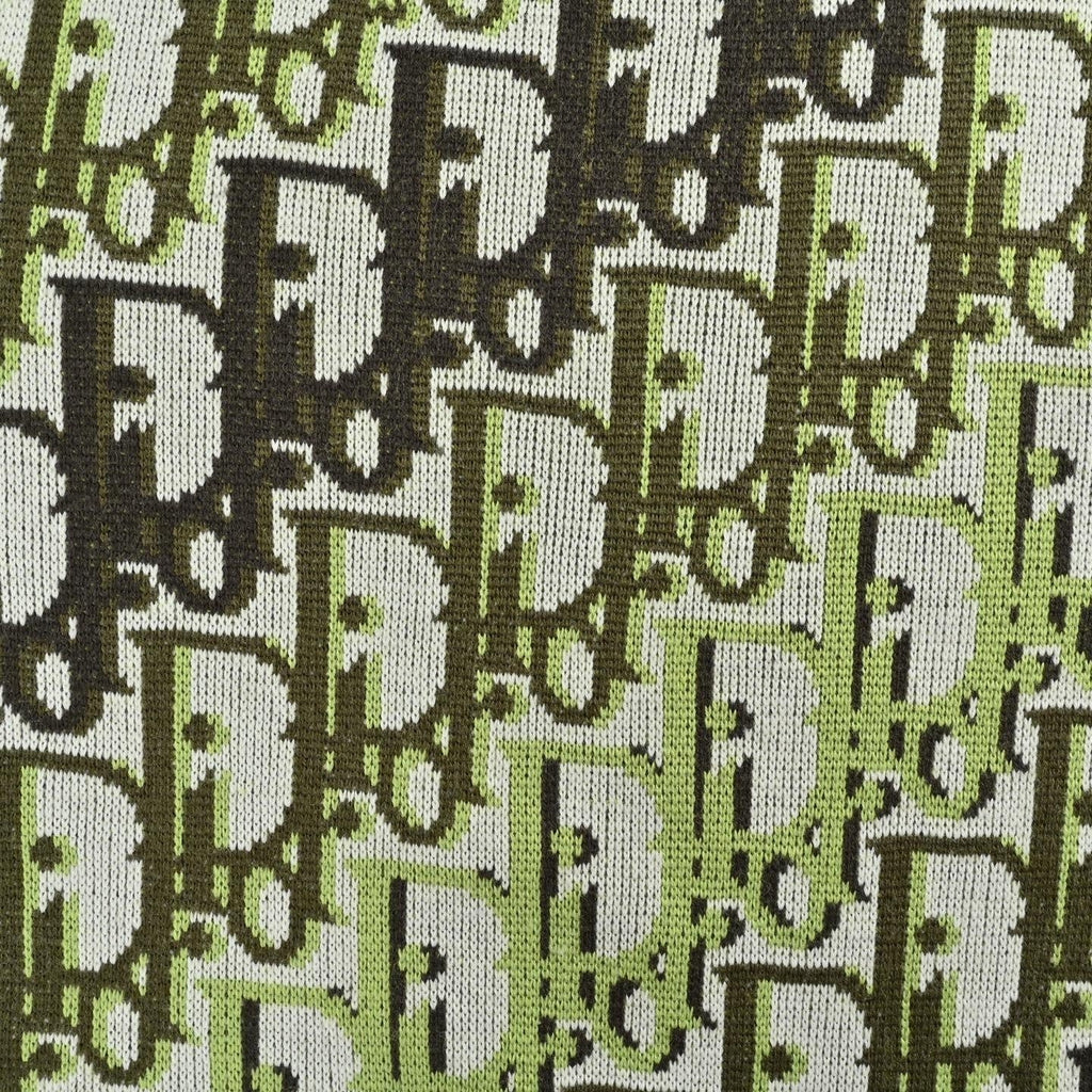 Oblique Jacquard Wool Blend Crewneck