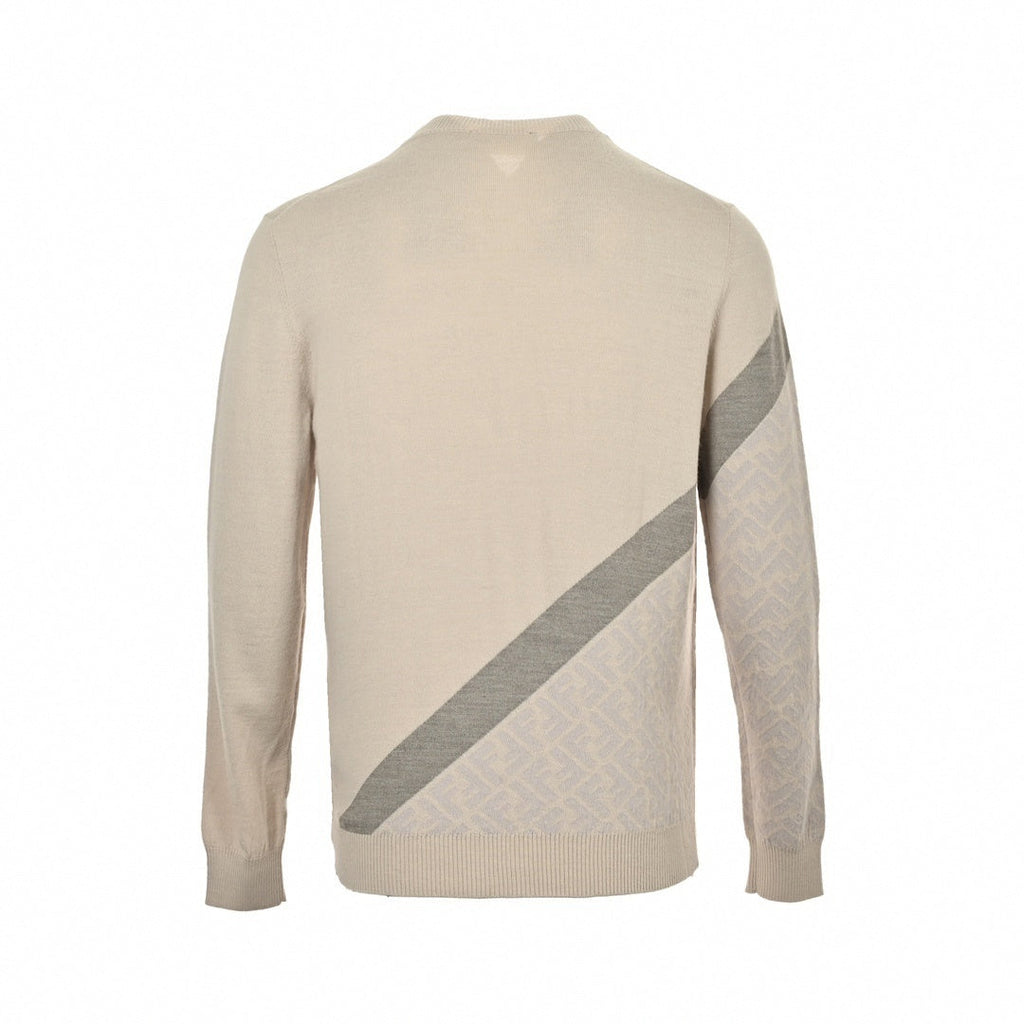 Diagonal FF Motif Wool Sweater