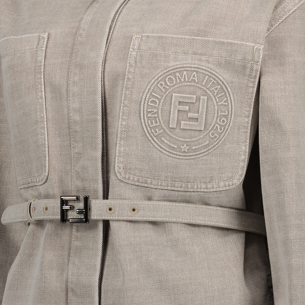 Overshirt in Stone Beige