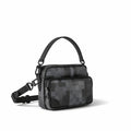 Damier Graphite Multi-Pocket Crossbody Bag (Black/Grey)