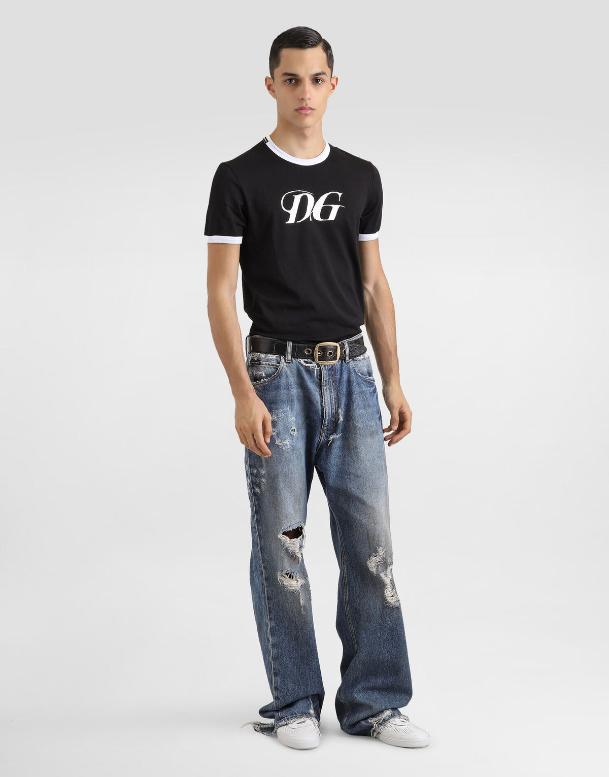 Cotton T-Shirt with DG Print