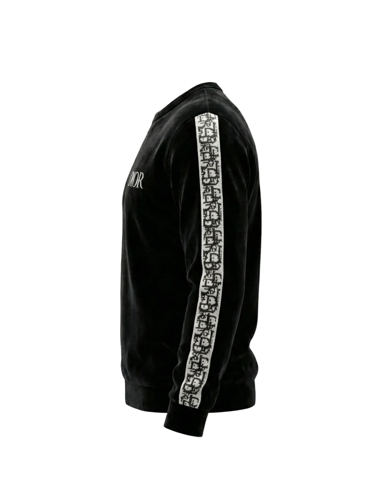 Logo Knit Sweatshirt with Signature Sleeve Band