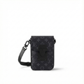 Monogram Eclipse Mini Utility Crossbody Bag (Black/Grey)