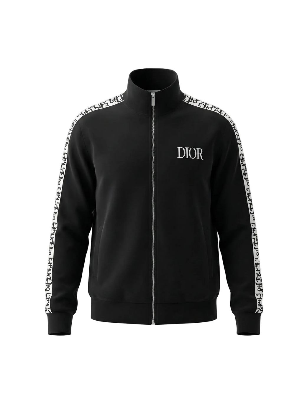Signature Zip-Up Tracksuit in Black