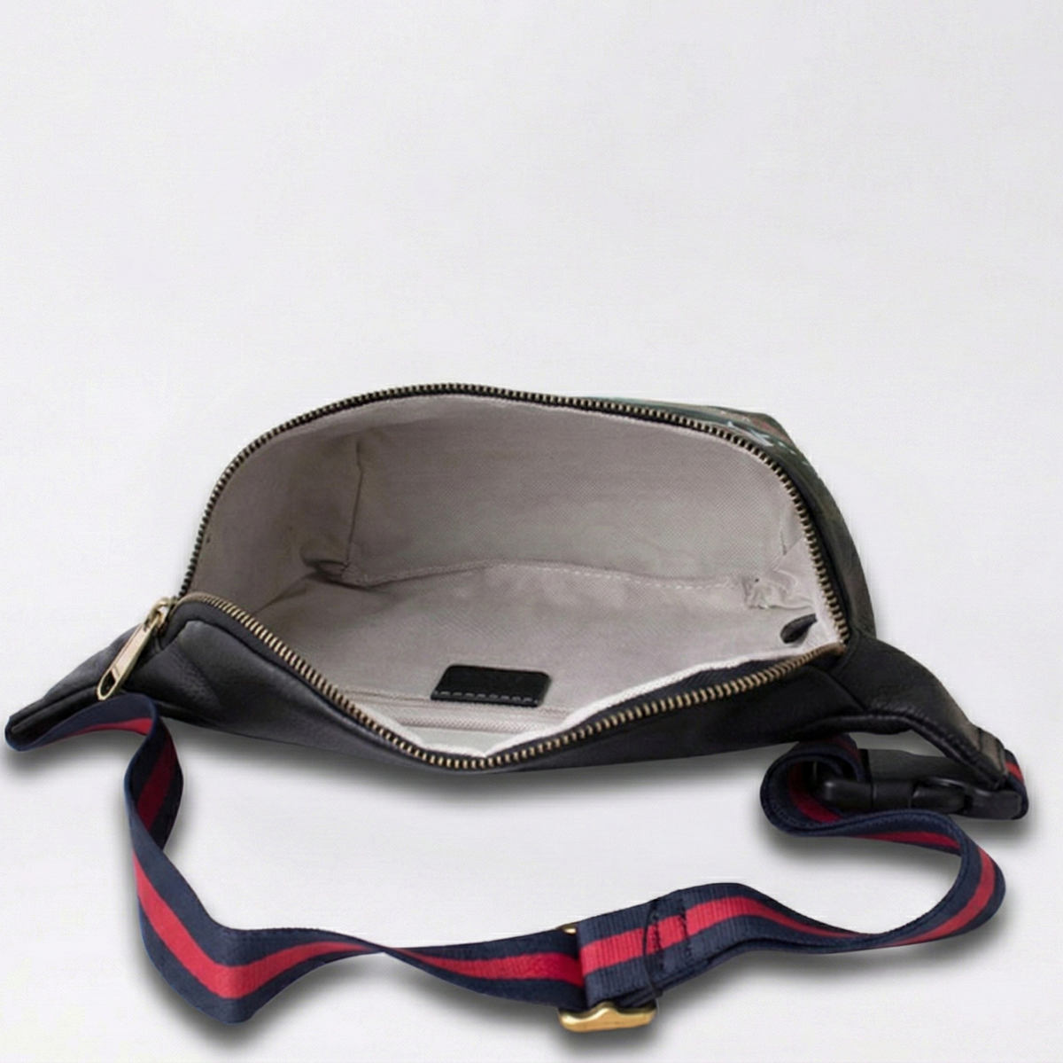 Logo Graffiti Leather Belt Bag