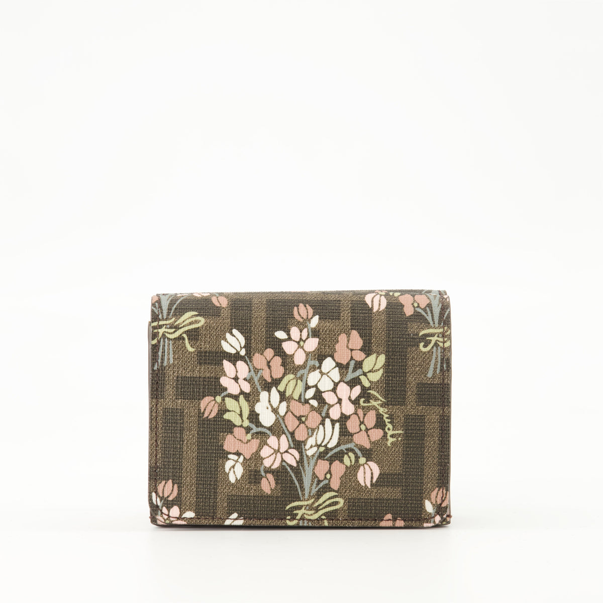 Floral Print Compact Wallet