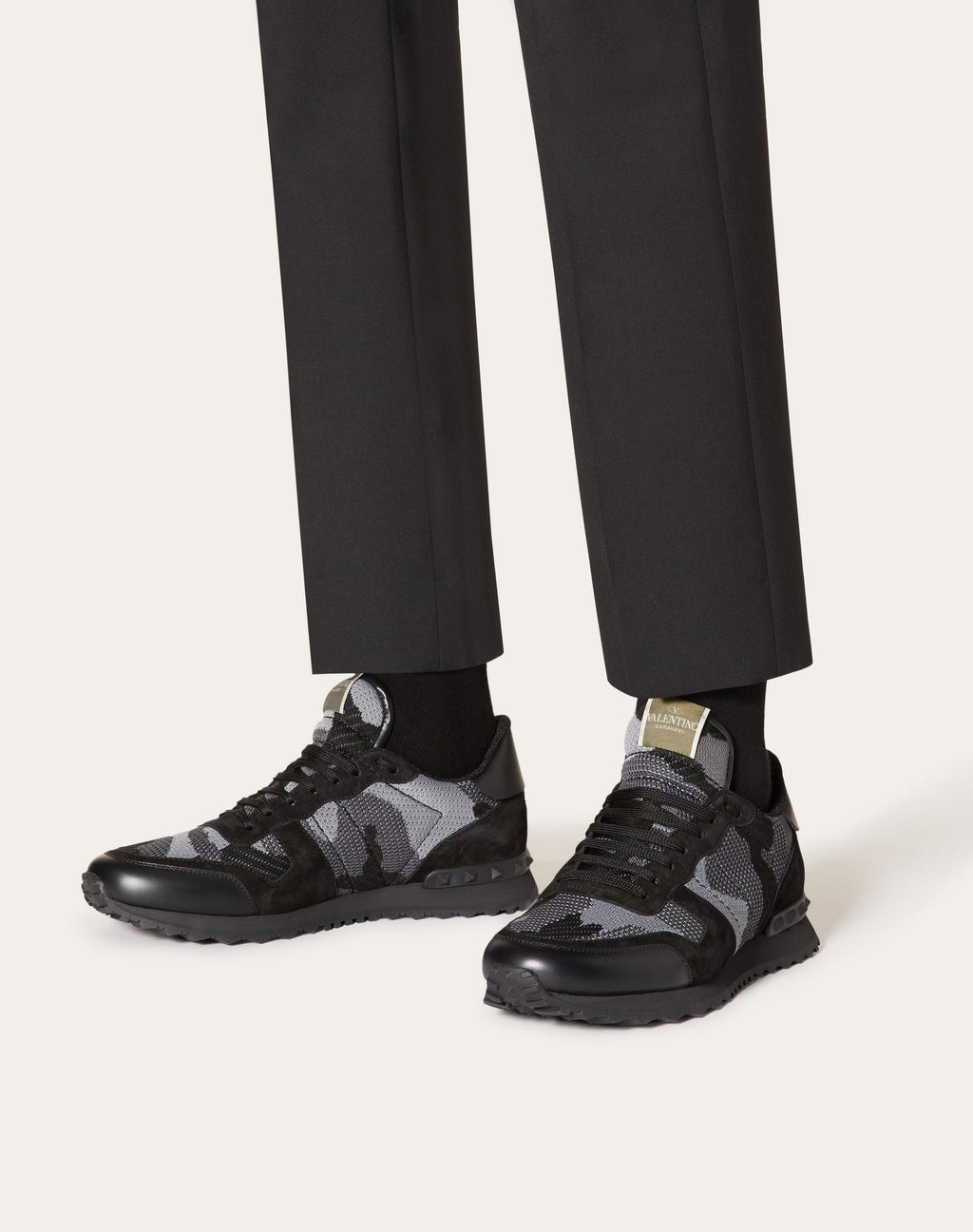 Mesh Fabric Camouflage Rockrunner Sneaker