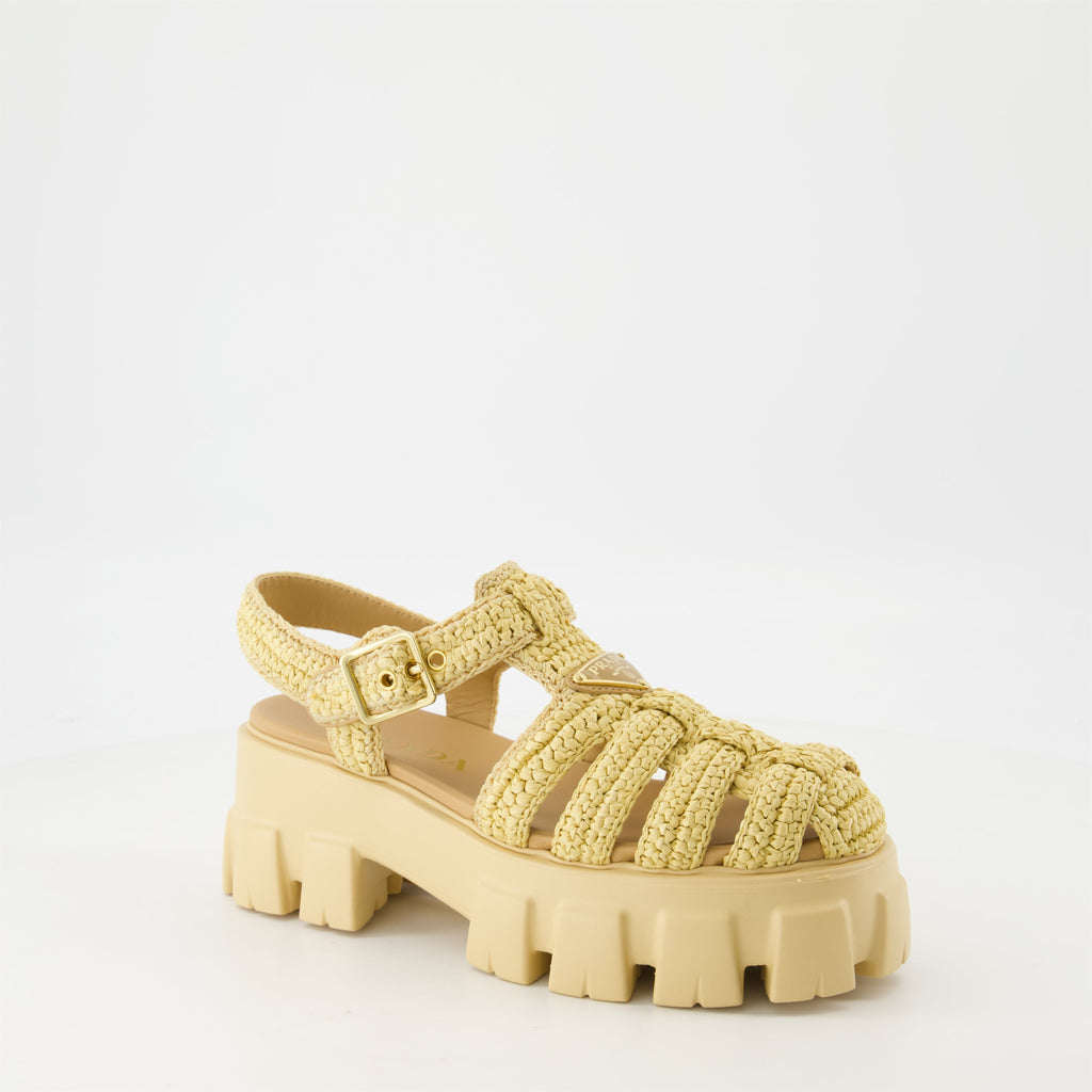 Raffia Platform Sandals