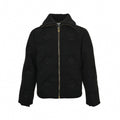 Monogram Outline Embroidered Knit Zip Jacket
