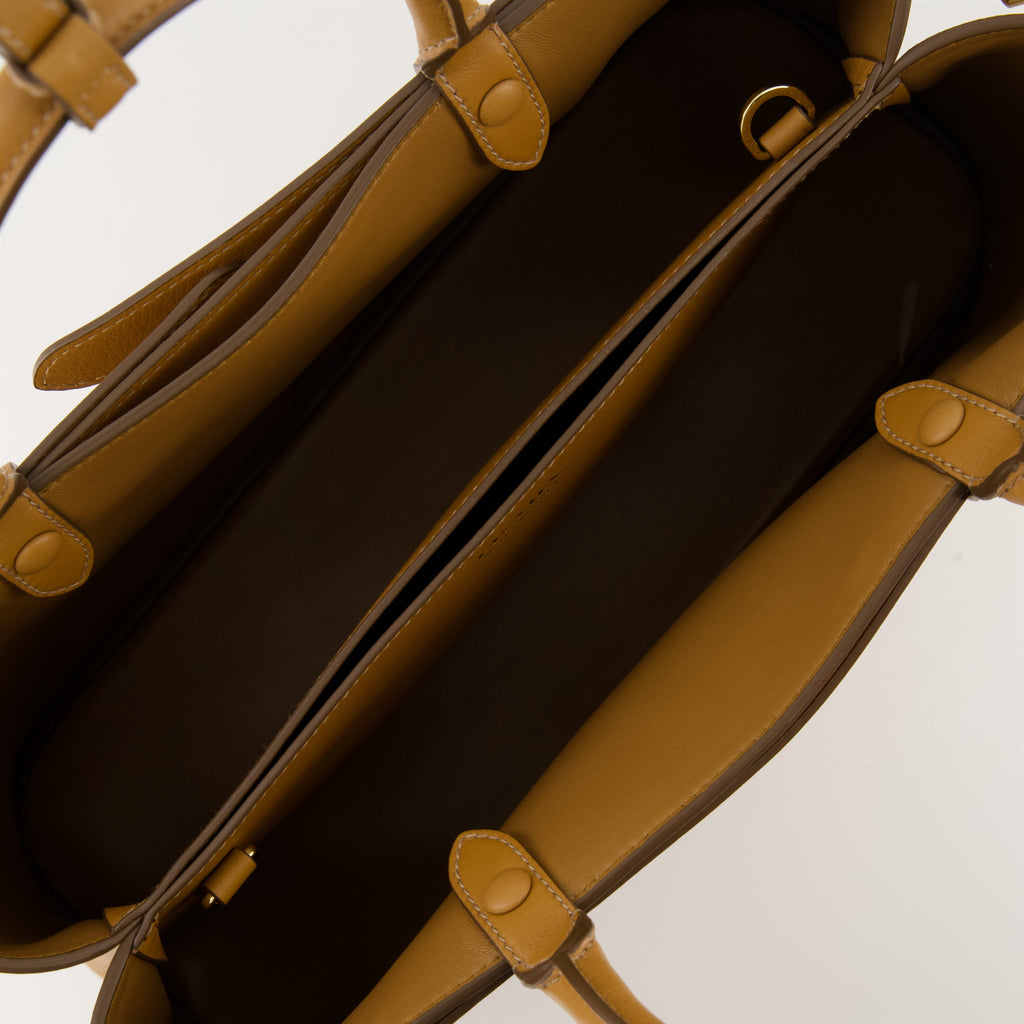 Leather Buckle Bag (Tan)