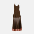 Sheer Panel Slip Maxi Dress