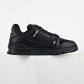 Trainer Sneaker in Black Leather