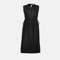 Sleeveless Drawstring Waist Midi Dress