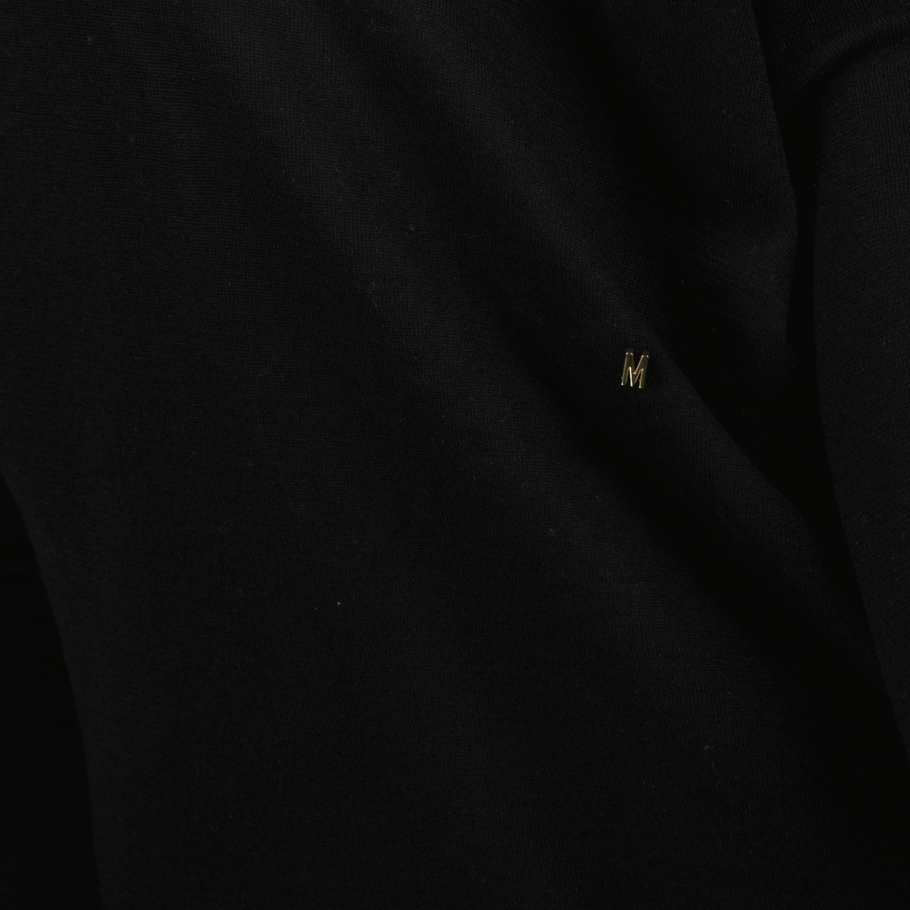 Draped Collar Wool Sweater