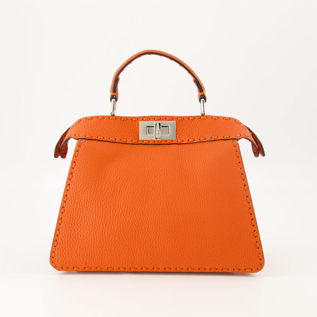Peekaboo Mini – Orange Leather