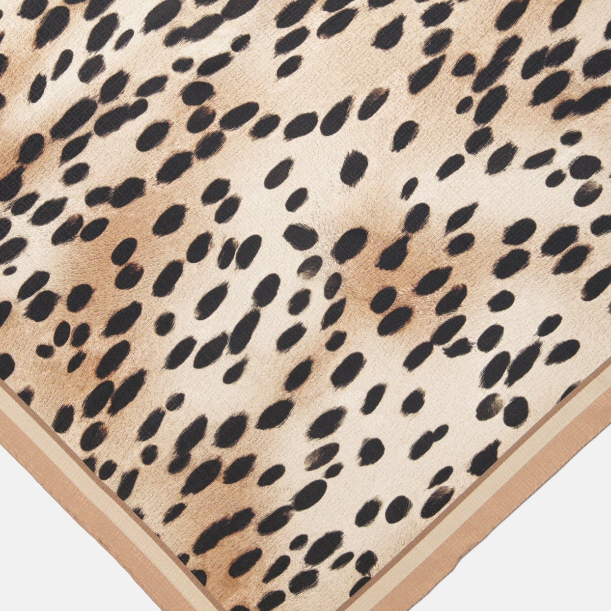 Animal Print Scarf – Beige